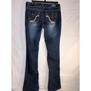 Bubblegum Jeans Dark Wash Bootcut Low Rise Flap Pocket BI2947B-218A Size 9/10